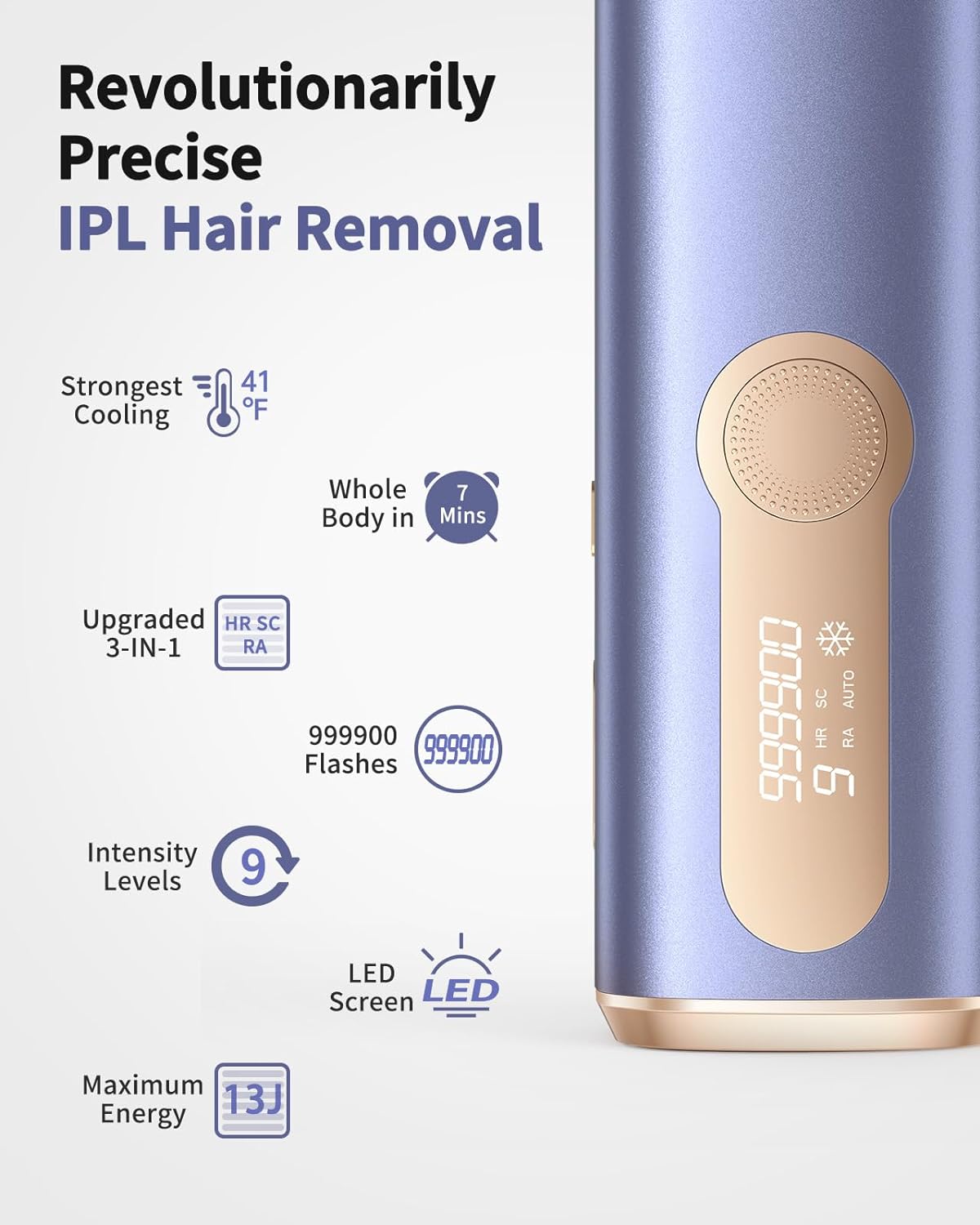 Cooling IPL Laser Hair Removal Device